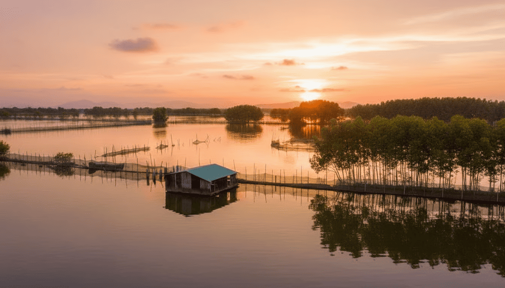 Ven đầm c&oacute; nhiều nh&agrave; ch&ograve;i để du kh&aacute;ch dừng ch&acirc;n nghỉ ngơi, ngắm cảnh (Nguồn: Internet).